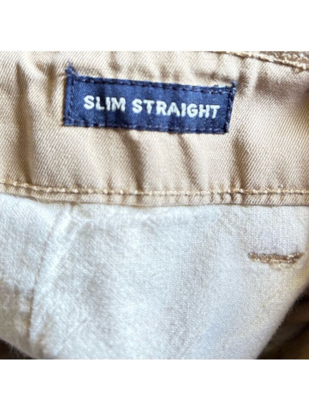 American Eagle-Men’s 32x34 chino pants. Slim straight tan khaki. Excellent cond! - Picture 7 of 8